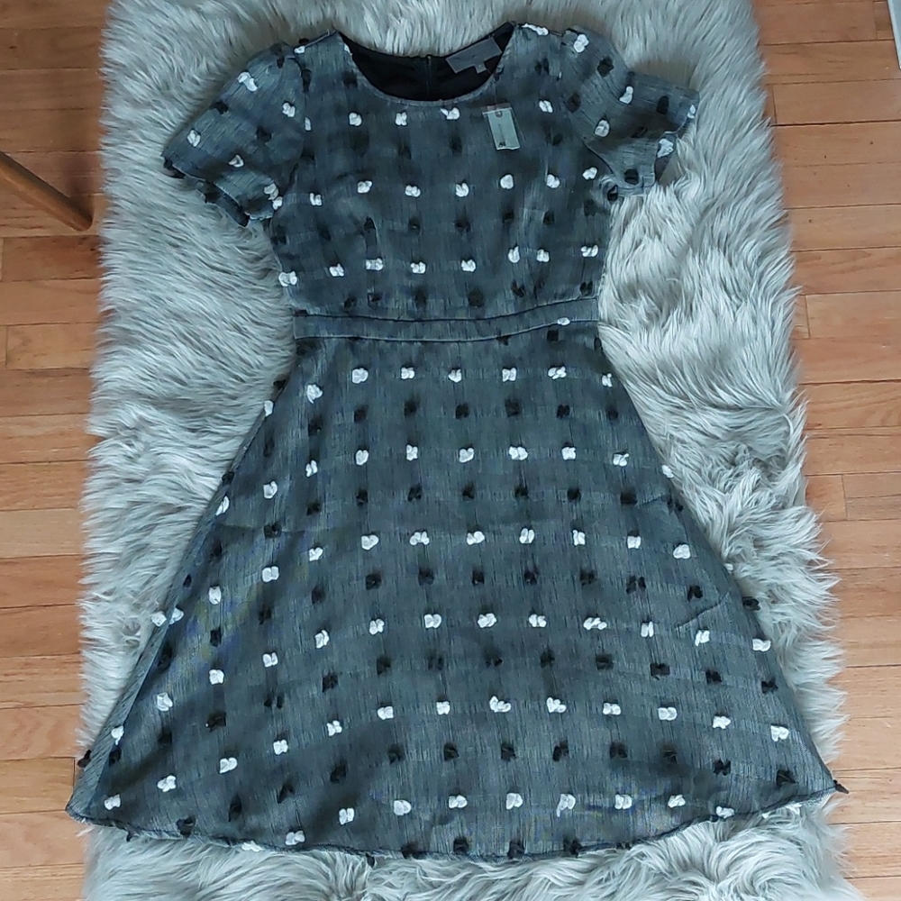 Anthropologie, Petite textured A Line Dress - Picture 2 of 6